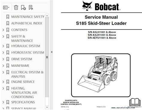 bobcat s185 skid steer specifications|bobcat s185 specs pdf.